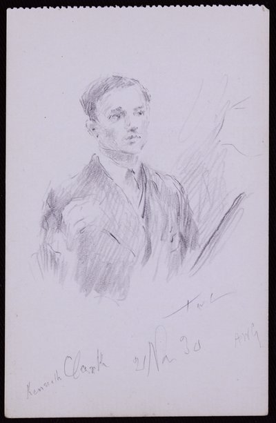 Portræt af Kenneth Clarke af Francis Wilfred Lawson