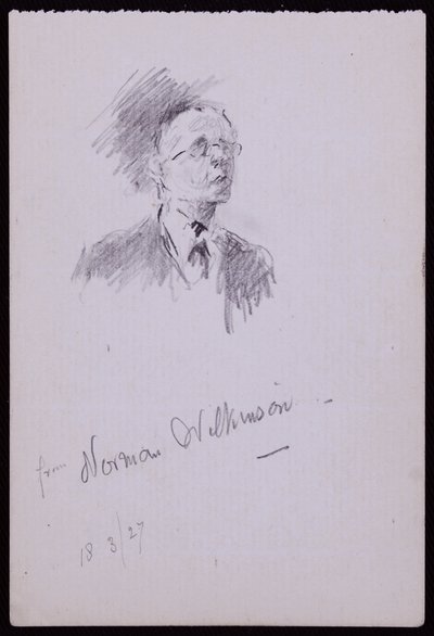 Portræt af Norman Wilkinson af Francis Wilfred Lawson