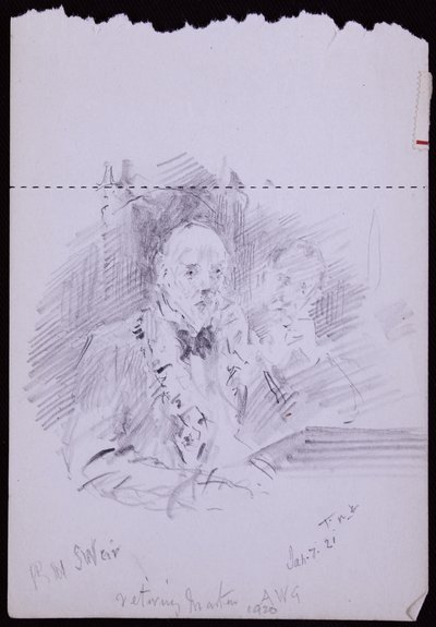 Portræt af RW Schultz Weir af Francis Wilfred Lawson