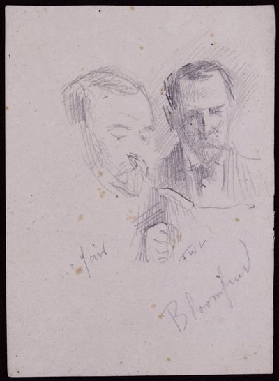 Portræt af Reginald Blomfield, ca. 1894 (blyant på papir) af Francis Wilfred Lawson