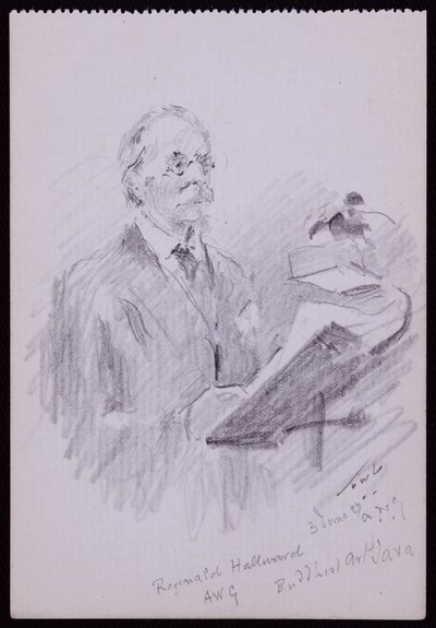Portræt af Reginald Hallward af Francis Wilfred Lawson