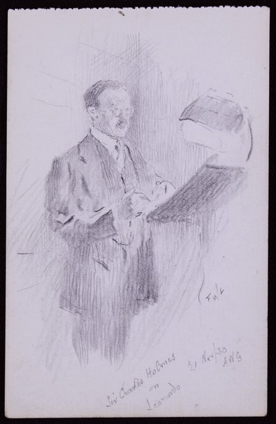 Portræt af Sir Charles Holmes af Francis Wilfred Lawson