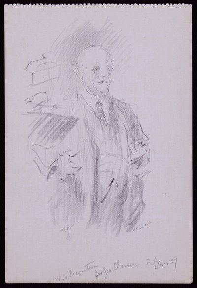 Portræt af Sir George Clausen af Francis Wilfred Lawson