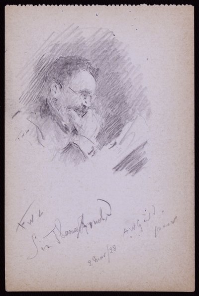 Portræt af Sir Thomas Arnold af Francis Wilfred Lawson