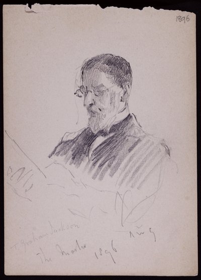 Portræt af TG Jackson af Francis Wilfred Lawson