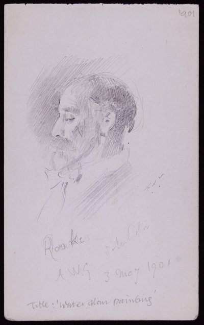 Portræt af TM Rooke af Francis Wilfred Lawson