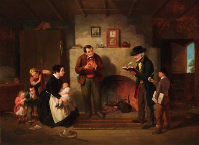 Tager folketællingen, 1854 af Francis William Edmonds