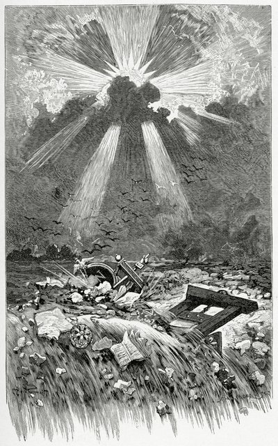 La Débacle - illustration fra Napoléon le Petit, 19. århundrede (sw-stik) af Francis and Scott, Henry Fowke