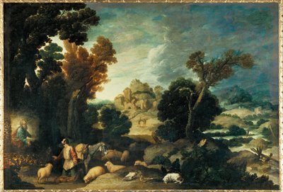 Le buisson ardent - Moses og den brændende busk ... af Francisco Collantes