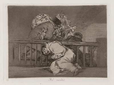 Som? sucedi? (Sådan skete det), Plade 47 fra Los desastres de la guerra (Krigens katastrofer) af Francisco de Goya