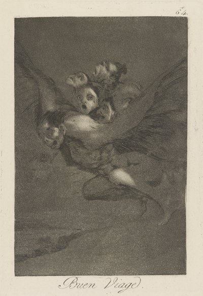 Hav en god tur. (Bon Voyage.), pl. 64 fra serien The whims af Francisco de Goya