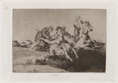 Charity, Plade 27 fra The Disasters of War af Francisco de Goya