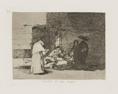 Kvindes velgørenhed. (En kvinde af Francisco de Goya
