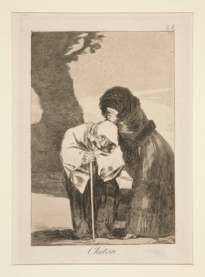 Chiton (tys), pl. 28 fra serien Los caprichos af Francisco de Goya
