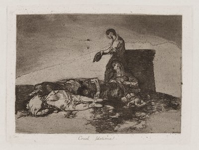 Grusom medlidenhed! (Cruel Tale of Woe!), Plade 48 fra The Disasters of War af Francisco de Goya