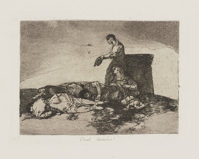 Grusom medlidenhed! (Grusom fortælling om ve!), pl. 48 fra serien The Disasters of War af Francisco de Goya