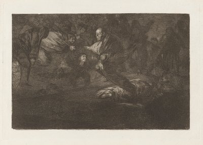 Gud skaber dem, og de slutter sig sammen (God Creates Them and They Join Up Together), fra serien Los disparates (Los proverbios) af Francisco de Goya