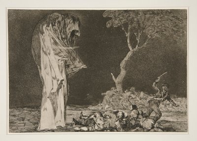 Frygtens nonsens (Frygtens dårskab), pl. 2 fra Ordsprogene af Francisco de Goya