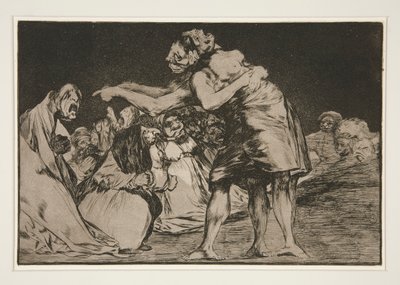 Uensartet ægteskabelig (Matrimonial Folly), pl. 7 fra serien Los proverbios af Francisco de Goya