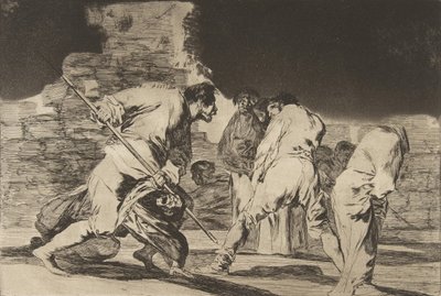 Nonsens Ordsprogene, ca. 1816-23 udgivet 1864. af Francisco de Goya