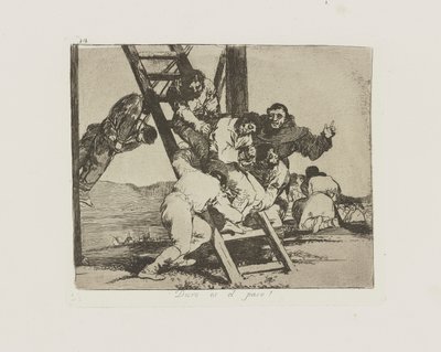 Svært er skridtet! (Vare af Francisco de Goya