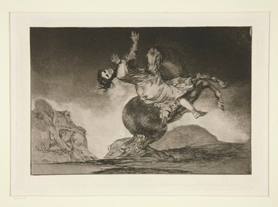 Raptorhesten (The Horse Abductor), pl. 10 fra serien Ordsprog af Francisco de Goya