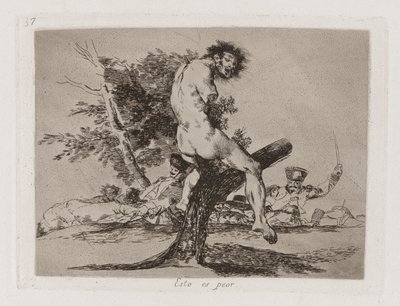 Dette er værre, Plade 37 fra The Disasters of War af Francisco de Goya
