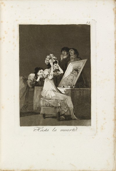 Indtil døden, 1799-1799 af Francisco de Goya