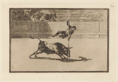 Liger og Joanito Apreviation er Api? N Madrid (Agiility and Audity of Juanito Apinani i [riggen] ved Madrid), plade af Francisco de Goya
