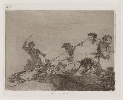 He Deserved It, Plade 29 fra The Disasters of War af Francisco de Goya