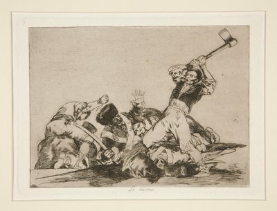 Det samme (Samme), pl. 3 fra The Disasters of War af Francisco de Goya
