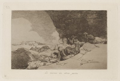 The Same Elsewhere (The Same Elsewhere), Plade 23 fra The Disasters of War af Francisco de Goya