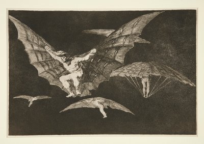 Flyvemåde (A Way of Flying), pl. 13 fra serien Ordsprogene af Francisco de Goya