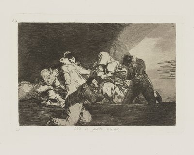 Kan ikke se. (Man kan af Francisco de Goya