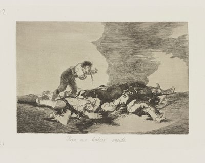 For det er du født. (Dette er du født til.), pl. 12 fra serien The Disasters of War af Francisco de Goya