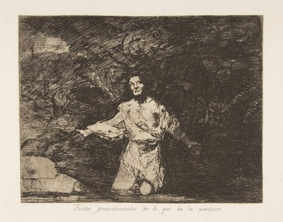 Plade1 fra The Disasters of War The Disasters of War: Sad..., ca. 1815 udgivet 1863. af Francisco de Goya