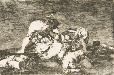 Plade 10 fra The Disasters of War The Disasters of War: Heller ikke disse. Nor..., 1810. af Francisco de Goya
