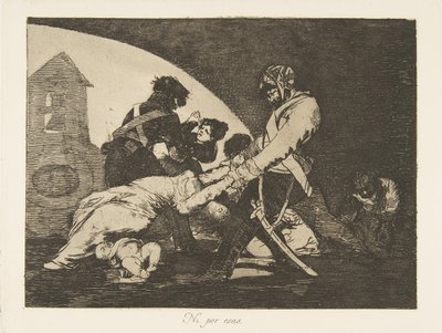 Plade 11 fra The Disasters of War Los Desastres de la Guerra: Heller ikke disse. Ni..., 1810. af Francisco de Goya