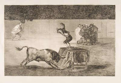 Tauromaquia-plade 19: Endnu en galskab af ham i samme ring., 1816. af Francisco de Goya