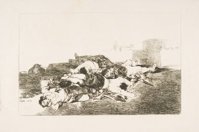 Plade 22 fra The Disasters of War Los Desastres de la Guerra: Endnu værre. Både og..., 1810. af Francisco de Goya