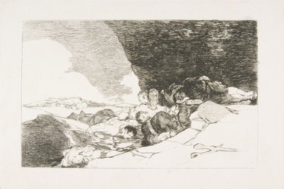 Plade 23 fra The Disasters of War Los Desastres de la Guerra: The Same Elsewhere. ..., 1810. af Francisco de Goya