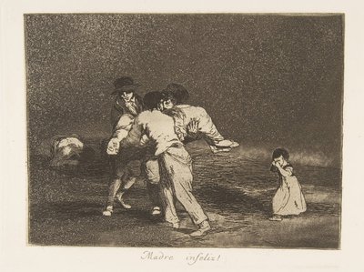 Plade 50 fra The Disasters of War The Disasters of War: A..., 1811-12 udgivet 1863. af Francisco de Goya