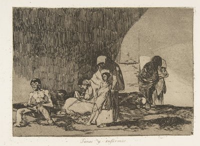 Plade 57 fra The Disasters of War Los Desastres de la Guerra: Th..., 1811-12 udgivet 1863. af Francisco de Goya