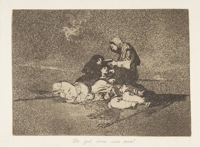 Plade 59 fra The Disasters of War Los Desastres de la Guerra: Wh..., 1811-12 udgivet 1863. af Francisco de Goya