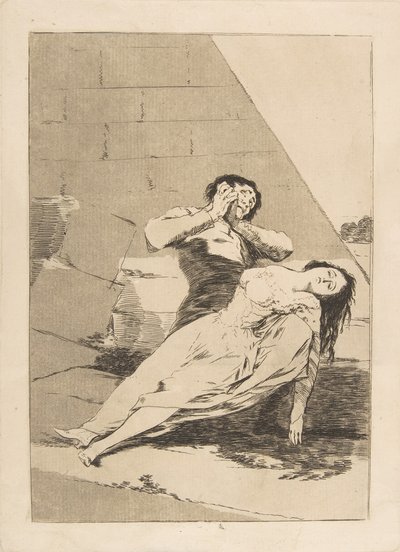 Plade 9 fra Los Caprichos: Tantalus Tantalus., 1799 af Francisco de Goya