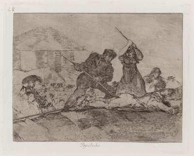 Rabble, plade 28 fra The Disasters of War af Francisco de Goya