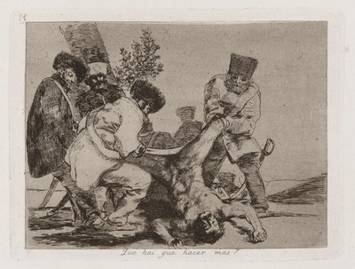 Hvad [sic] er der at gøre mere? (What More Can Be Done?), Plade 33 fra The Disasters of War af Francisco de Goya