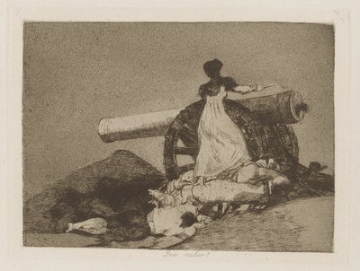 Hvilken værdi! (Hvilket Mod!), pl. 7 fra serien The Disasters of War af Francisco de Goya