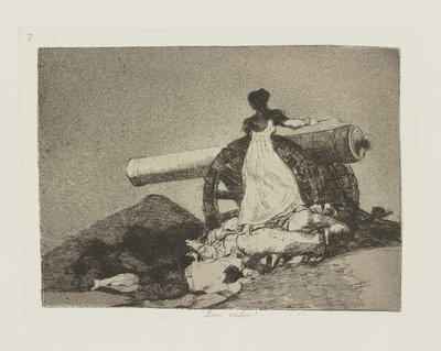 Hvilken værdi! (Hvilket Mod!), pl. 7 fra serien The Disasters of War af Francisco de Goya