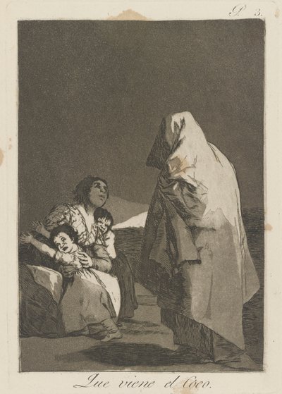 Den gale mand kommer (Here Comes the Bogey-Man.), pl. 3 fra serien The Caprices af Francisco de Goya